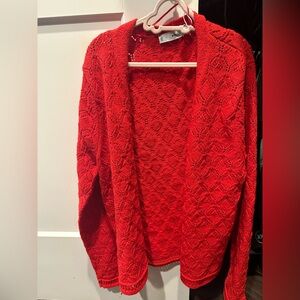 Mango Vibrant Red Women's Cardigan